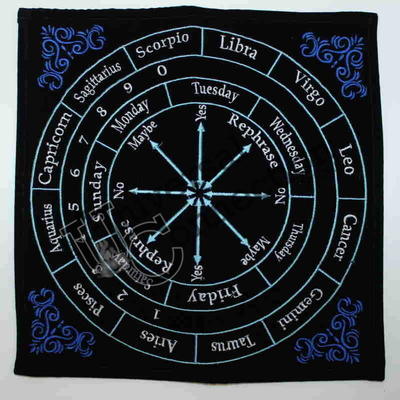 Brushed Velvet Colored Zodiac Pendulum Mat