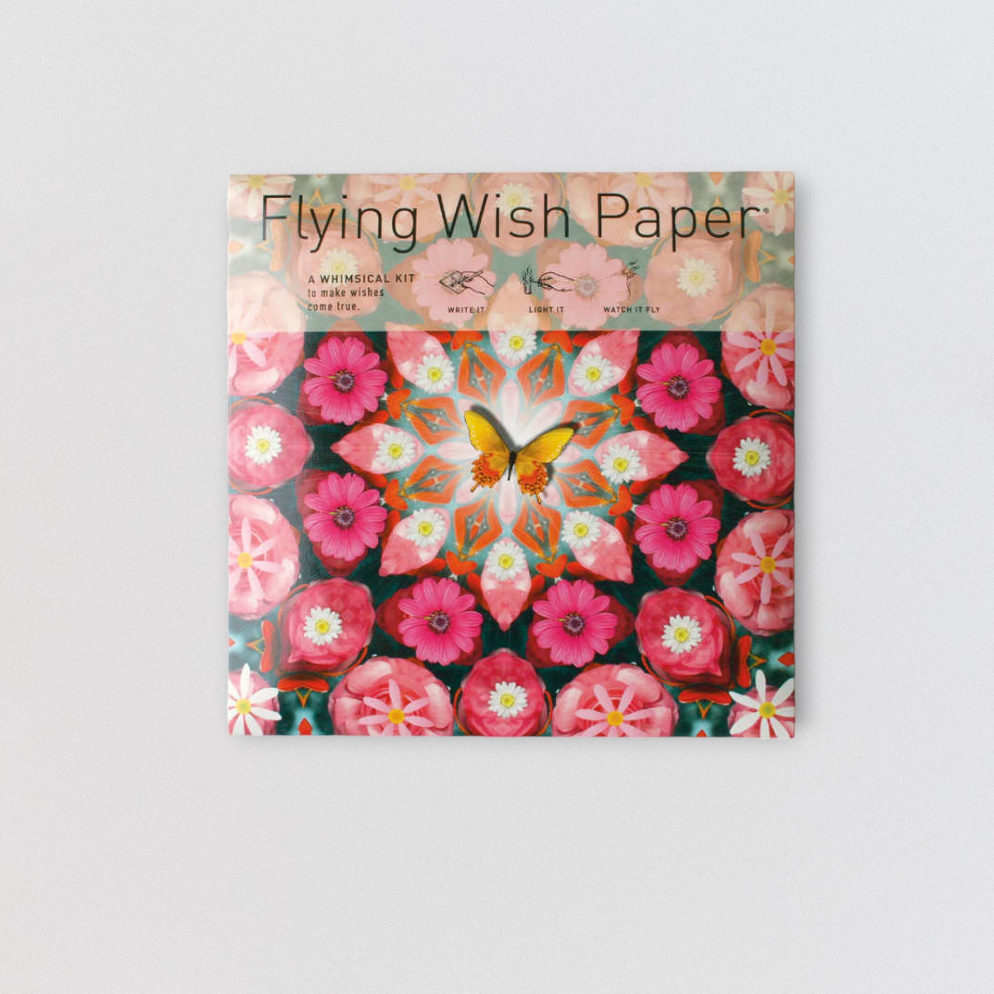 Flying Wish Paper - Pink Butterfly Large Kit