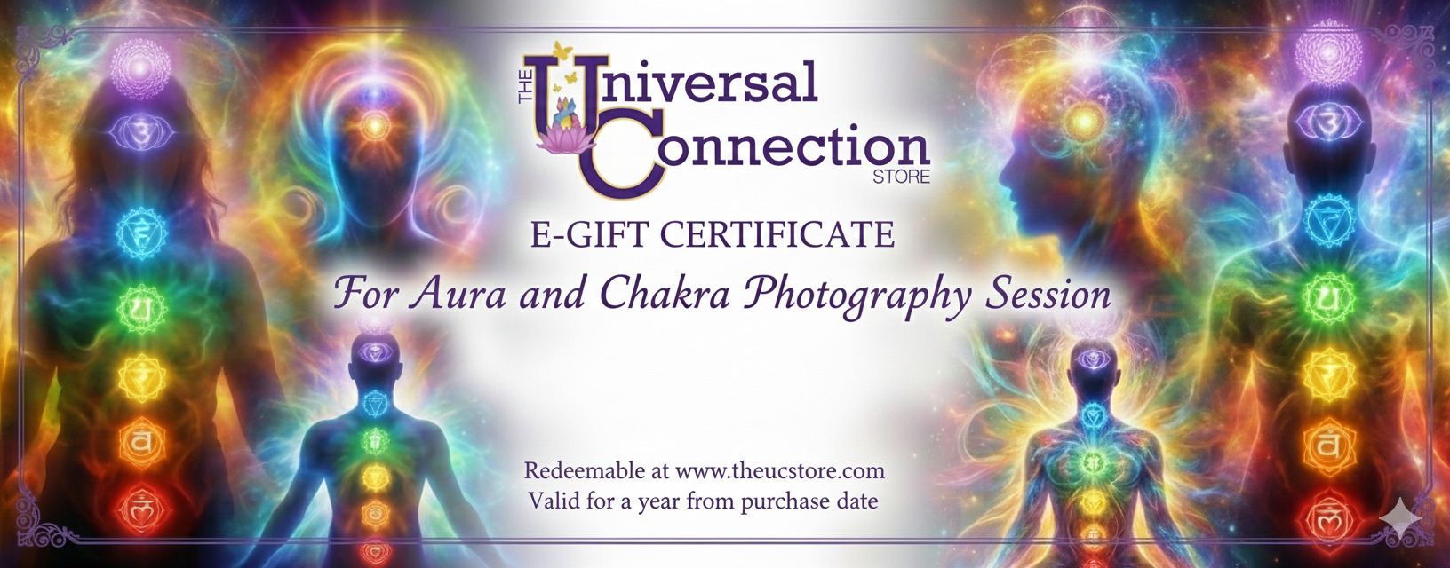 ZGV - Aura E Gift Certificate - Aura and Chakra Photos