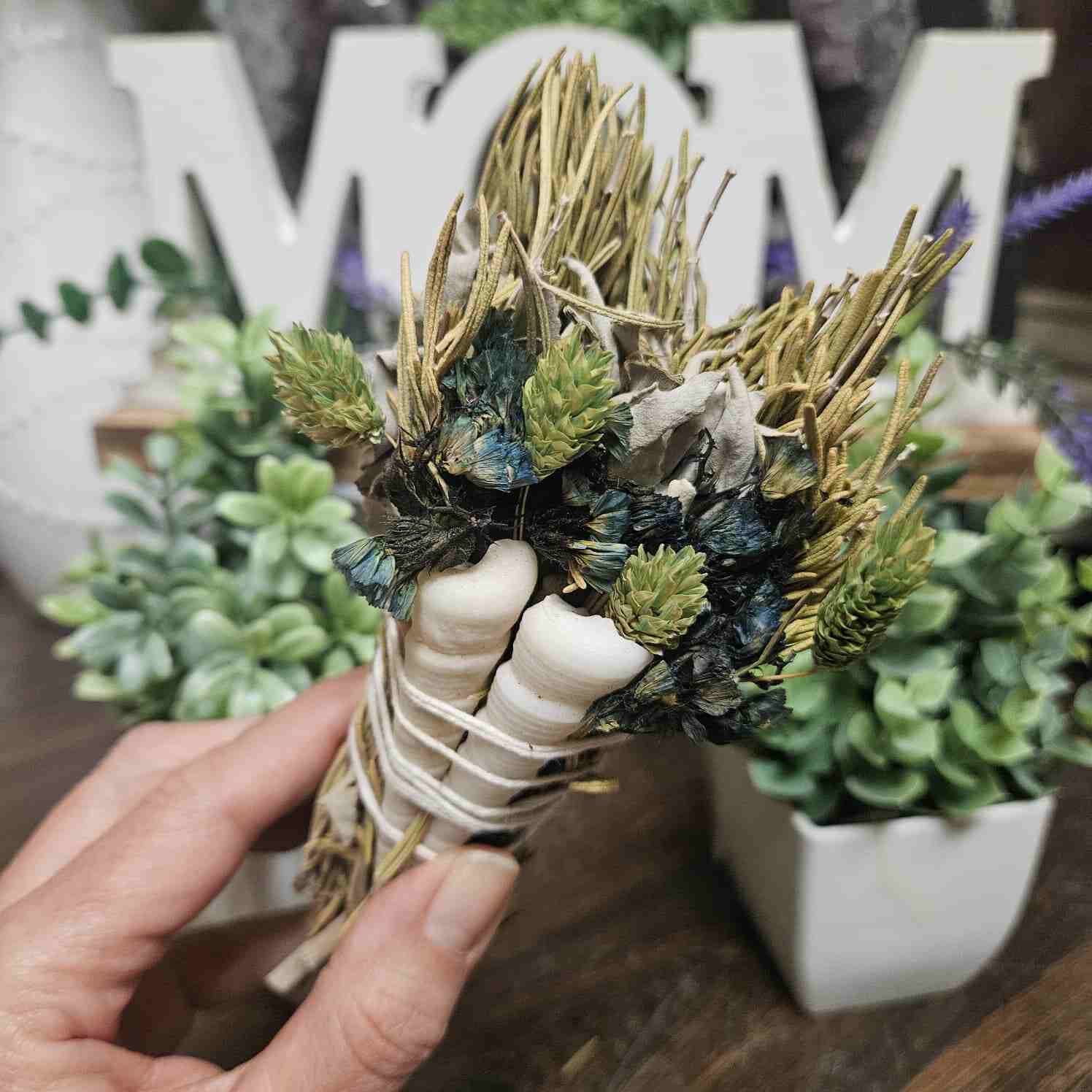 Sage - Rosemary & Eucalyptus with Sea Shells